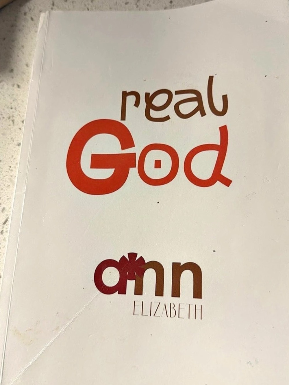 ro Books Real God Book by Ann Elizabeth